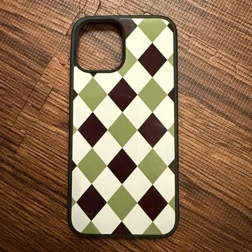 Retro Green Plaid Case | iPhone 12 Pro Max